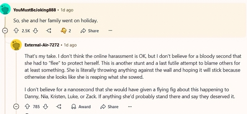Bravo fans react on Reddit