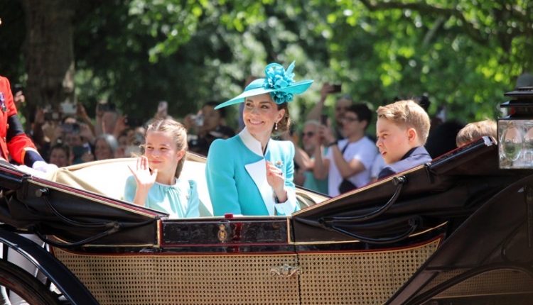 London,,Uk,-,14.06.2025,Princess,Catherine,With,Children,Prince,George,