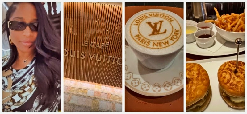 Toya went to dine at Le Cafe Louis Vuitton Instagram