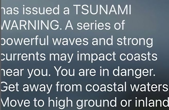 Nancy Shares Tsunami Warning – Instagram