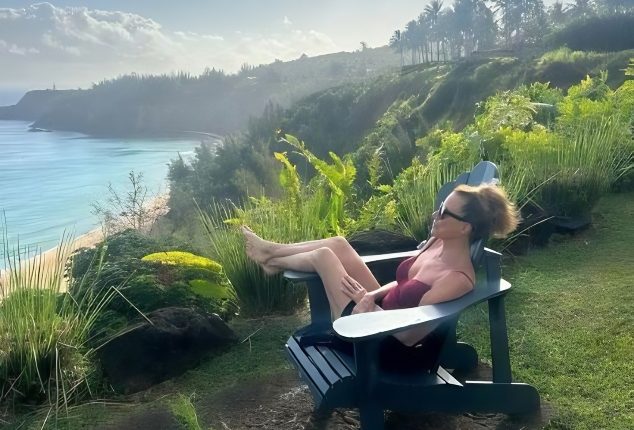 Nancy looking serene and relaxed after tsunami warning – Instagram