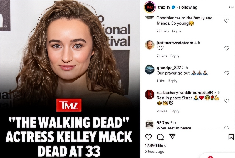 Kelley Has Passed Away - TMZ - Instagram