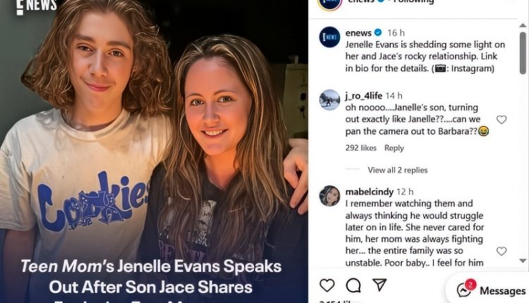 Jenelle and Jace Clash – E News – Instagram