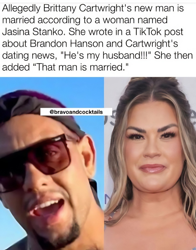 Brittany's new man is married- Page Six via Via @bravoandcocktails - Instagram