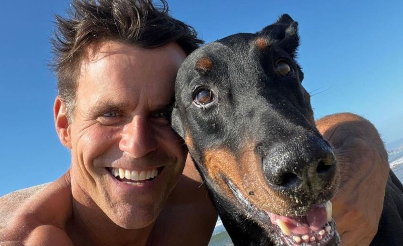 Cameron Mathison and his late pup, Red- Instagram