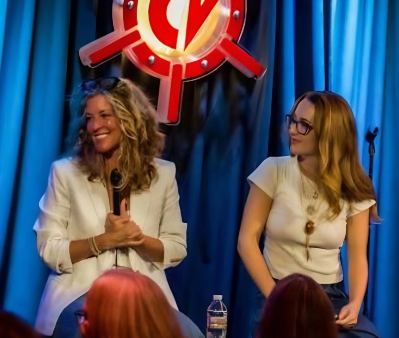 Laura and Eden at the Comedy Vault Batavia - Instagram