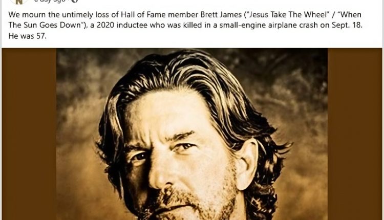 Songwriter confirmed dead – Nashville Songwriters Hall of Fame – Facebook