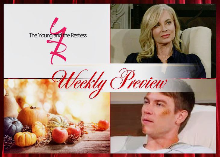 The Young And The Restless Preview Week of Nov 24: Ashley Returns, Thanksgiving Joy, Noah Rescued