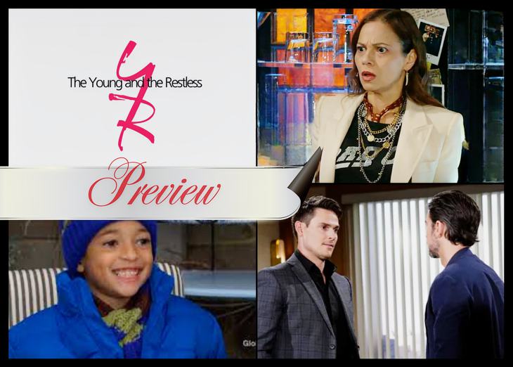 The Young And The Restless Preview Week Of Feb 2: Adam vs Cane, Papa Clue, Sienna Confesses