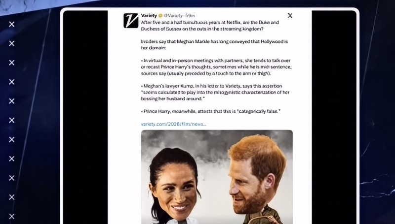 A shot of the article shown on Dan Wootton Outspoke - YouTube