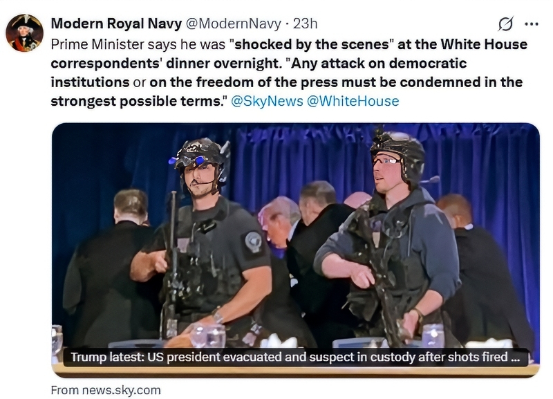 UK Prime Minister's Reaction - Via @ModernNavy - X